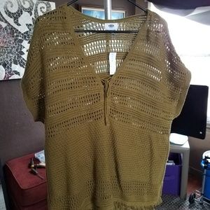 Pull over knitted sweater.